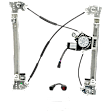 Extended Cab Pickup Front, Driver Side Power Window Regulator, With Motor