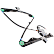 2001 Ford Focus - Hatchback Front, Driver Side Power Window Regulator, With Motor, 2-Door