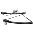 Front, Passenger Side Window Regulator, Power, With One Touch Feature