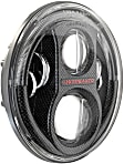 JW Speaker 0553973 Jeep JK LED Headlights, Carbon Fiber Bezel, Model 8700 Evolution J2 Series, DOT Compliant, Set of 2