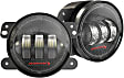 JW Speaker 0554413 Jeep JK LED Fog Lights, Carbon Fiber Inner Bezel, SAE Compliant, Set of 2