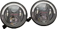JW Speaker 0554543 Jeep JK LED Headlights, Black Bezel, Model 8700 Evolution J2 Series, DOT Compliant, Set of 2