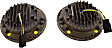 JW Speaker 0554543 Jeep JK LED Headlights, Black Bezel, Model 8700 Evolution J2 Series, DOT Compliant, Set of 2
