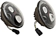 JW Speaker 0554543 Jeep JK LED Headlights, Black Bezel, Model 8700 Evolution J2 Series, DOT Compliant, Set of 2