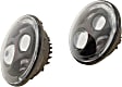JW Speaker 0554543 Jeep JK LED Headlights, Black Bezel, Model 8700 Evolution J2 Series, DOT Compliant, Set of 2