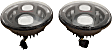 JW Speaker 0554543 Jeep JK LED Headlights, Black Bezel, Model 8700 Evolution J2 Series, DOT Compliant, Set of 2