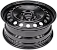 STL03876U45N Steel Painted Black Wheel - 16 in. X 6.5 in., 5 x 4.25 in. Bolt Pattern, Sold Individually
