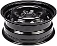 STL08077U45N Steel Painted Black Wheel - 15 in. X 6 in., 4 x 100 mm Bolt Pattern, Sold Individually
