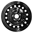 STL64096U45N Steel Painted Black Wheel, 16 in. X 7 in.