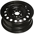 STL65797U45N Steel Painted Black Wheel, 16 in. X 6.5 in., 5 x 4.5 in. Bolt Pattern