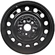 STL69494U45N Steel Painted Black Wheel - 16 in. X 6.5 in., 5 x 4.5 in. Bolt Pattern, Sold Individually