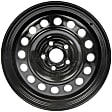 2019 Toyota Corolla - Steel Painted Black Wheel, OE: 4261112B70, 15 in. x 6 in., 5 x 100 mm Bolt Pattern