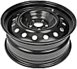 STL69543U45N Steel Painted Black Wheel - 16 in. X 6.5 in., 5 x 100 mm Bolt Pattern, Sold Individually