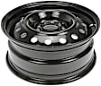 STL70811U45N Steel Painted Black Wheel - 16 in. X 6.5 in., 5 x 4.5 in. Bolt Pattern, Sold Individually