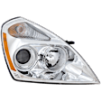 Passenger Side Headlight, with Bulb, Halogen, Clear Lens, 6 Cyl., 3.8L Engine