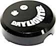 5200 Offroad Light Cover - Black and White, Plastic, Universal, Sold individually