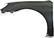 2007-2009 Kia Spectra - Front, Driver Side Fender, With Molding Holes