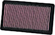 K&N Performance Air Filter - Premium Lifetime, Washable, Replacement Filter - 33-2005