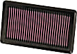 K&N Performance Air Filter - Premium Lifetime, Washable, Replacement Filter - 33-2375