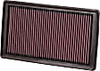 K&N Performance Air Filter - Premium Lifetime, Washable, Replacement Filter - 33-2395