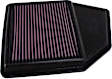 K&N Performance Air Filter - Premium Lifetime, Washable, Replacement Filter - 33-2402