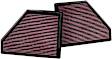 K&N Performance Air Filter - Premium Lifetime, Washable, Replacement Filter - 33-2407