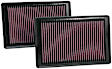 K&N Performance Air Filter - Premium Lifetime, Washable, Replacement Filter - 33-2445