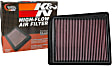 K&N Performance Air Filter - Premium Lifetime, Washable, Replacement Filter - 33-5062