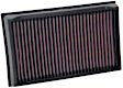 K&N Performance Air Filter - Premium Lifetime, Washable, Replacement Filter - 33-5084