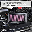 K&N Performance Air Filter - Premium Lifetime, Washable, Replacement Filter - 33-5087