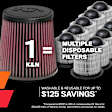 K&N Performance Air Filter - Premium Lifetime, Washable, Replacement Filter - 33-5135