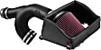 K&N Cold Air Intake - Premium High Flow, Lifetime Washable Filter, Guaranteed Horsepower Increase - 57-2593