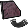 K&N Cold Air Intake - Premium High Flow, Lifetime Washable Filter, Guaranteed Horsepower Increase - 57-3092