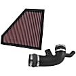 K&N Cold Air Intake - Premium High Flow, Lifetime Washable Filter, Guaranteed Horsepower Increase - 57-3094