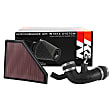 K&N Cold Air Intake - Premium High Flow, Lifetime Washable Filter, Guaranteed Horsepower Increase - 57-3094