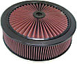 66-3020 Air Cleaner Assembly - Black & Red Top, Red Filter, Cotton Gauze, Universal, Assembly