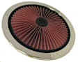 66-3080 Air Cleaner Assembly - Black & Red Top, Red Filter, Cotton Gauze, Universal, Assembly