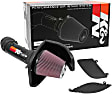 K&N Cold Air Intake - Premium High Flow, Lifetime Washable Filter, Guaranteed Horsepower Increase - 77-2588KTK