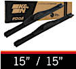 1971 Ferrari 365 GTC/4 - Front, Driver and Passenger Side Wiper Blade, Frameless, 15 in., Edge Series