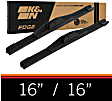 92-1616 Front, Driver and Passenger Side Edge Series Wiper Blade, Frameless 16 in.