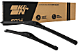2015 Jeep Cherokee - Front, Driver and Passenger Side Wiper Blade, Frameless, Driver: 26 in.; Passenger: 18 in., Edge Series