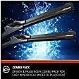 2015 Jeep Cherokee - Front, Driver and Passenger Side Wiper Blade, Frameless, Driver: 26 in.; Passenger: 18 in., Edge Series