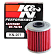 KN-207 Oil Filter - Cartridge, Direct Fit, Sold Individually
