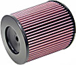 RC-5142 Universal Air Filter - Red, Cotton Gauze, Washable, Direct Fit, Sold Individually
