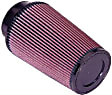 RE-0870 Universal Air Filter - Red, Cotton Gauze, Washable, Universal, Sold Individually