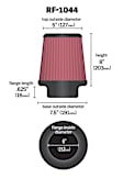 RF-1044 Universal Air Filter - Red, Cotton Gauze, Washable, Direct Fit, Sold Individually