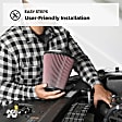 RU-2800 Universal Air Filter - Red, Cotton Gauze, Washable, Universal, Sold Individually