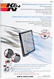 K&N Premium Cabin Air Filter - Lifetime, Washable - VF1001