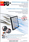 K&N Premium Cabin Air Filter - Lifetime, Washable - VF1012