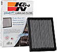 K&N Premium Cabin Air Filter - Lifetime, Washable - VF1017